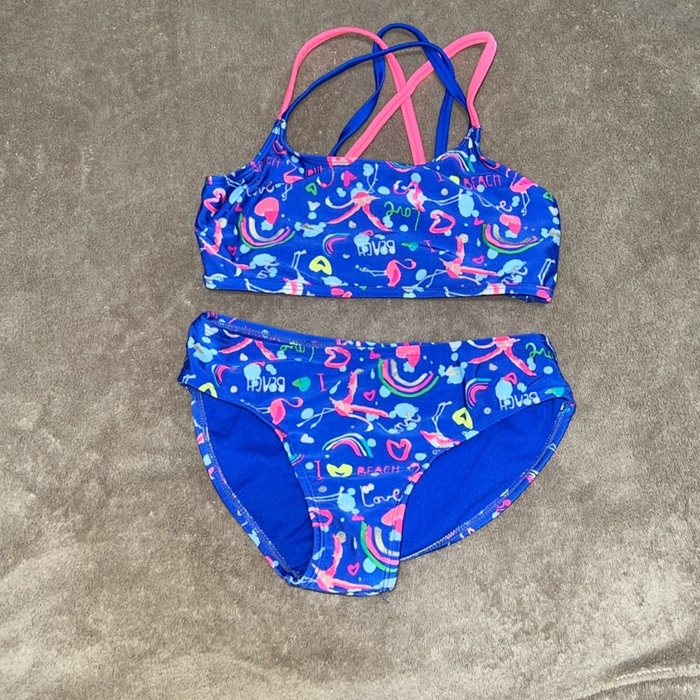 Girls 2 piece bathing suit